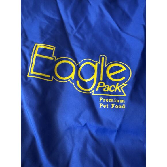 Vintage Advertising Jacket Eagle Pack Pet Food Large Blue Dunbrook Pla Jac Nylon - Picture 7 of 7